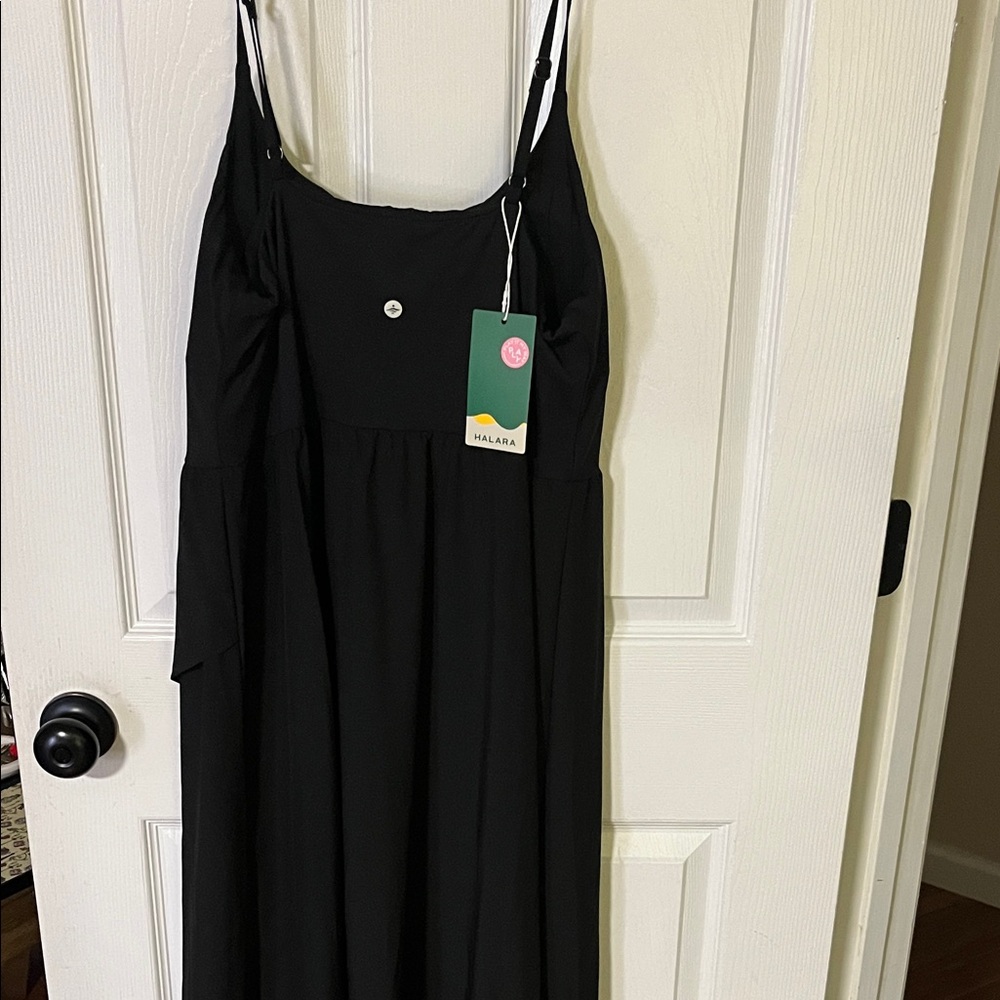 HALARA Black Asymmetrical Dress